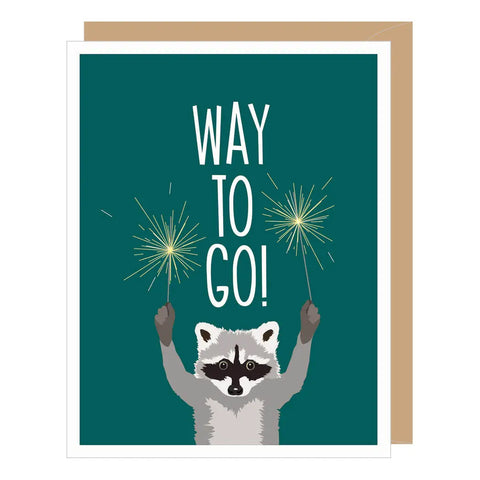 Raccoon Congrats Card