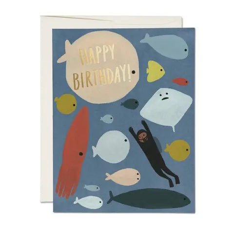 Scuba Birthday Card