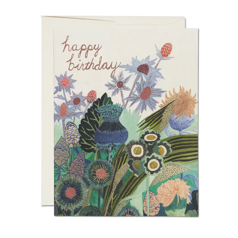 Thistle Birthday Card