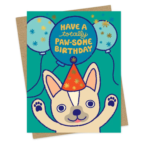 Pawsome Birthday Card