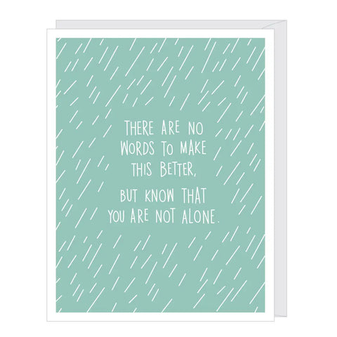 Falling Rain Sympathy Card