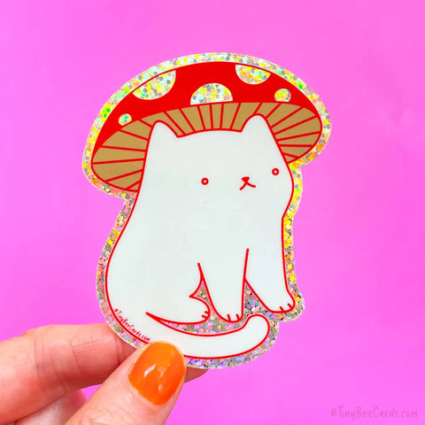 Mushroom Cat Sticker