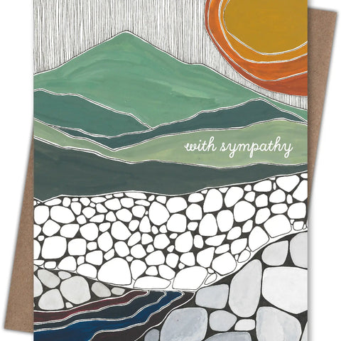 Pebble Beach Sympathy Card