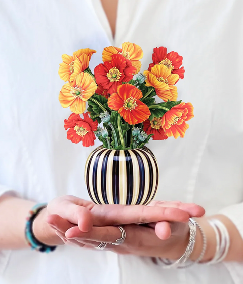 French Poppies Pop Up Bouquet