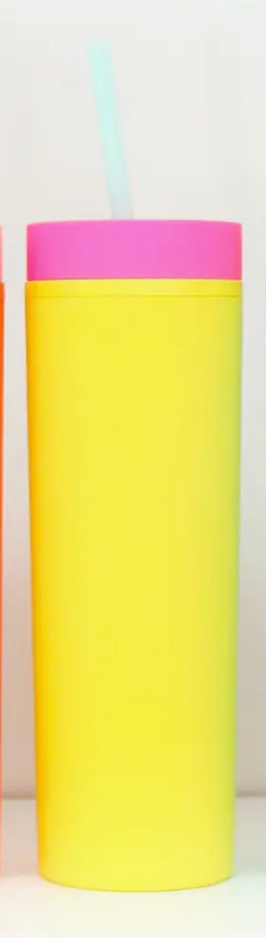 Matte Color Blocked Tumblers