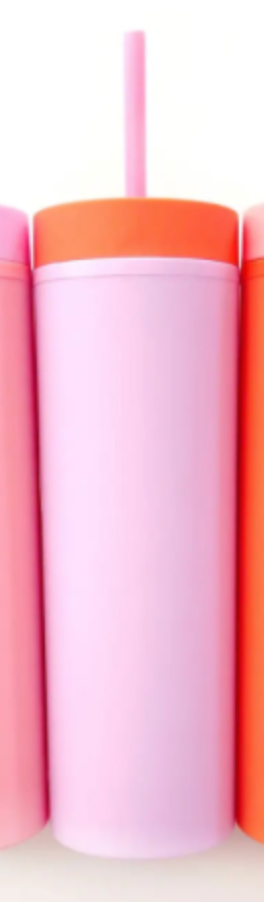 Matte Color Blocked Tumblers