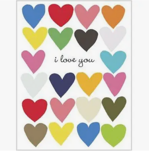 Love Hearts Valentine Card