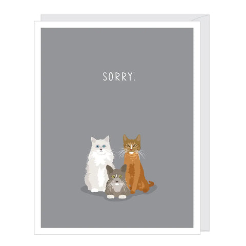 Sorry Cats Sympathy Card
