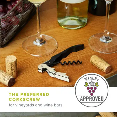 Truetap™: Soft-Touch Double-Hinged Corkscrew