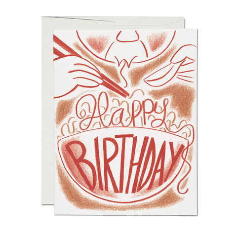 Bowl Of Noodles Card
