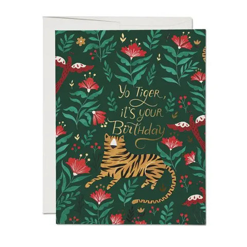 Tiger Birthday Card