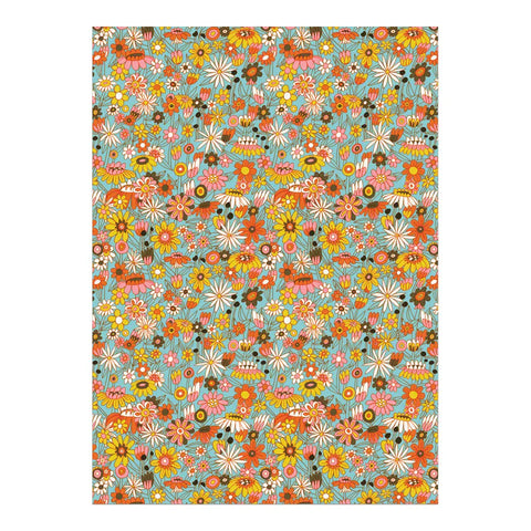 Groovy Bloom Wrapping Roll of Sheets