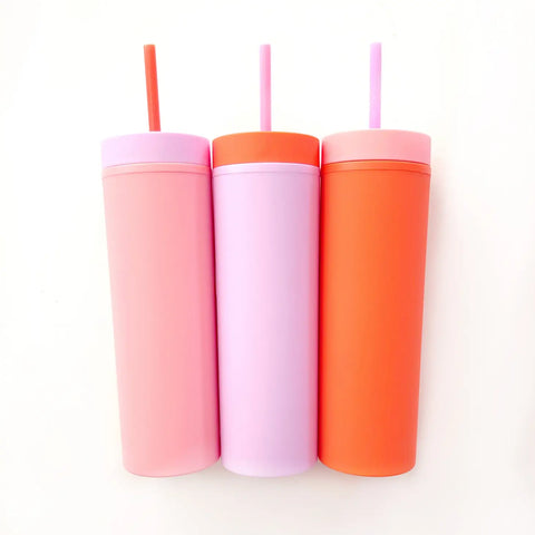 Matte Color Blocked Tumblers