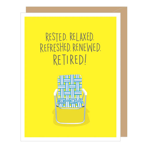 Lawn Chair Retirement Card