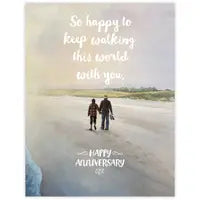 Keep Walking Anniversary Card