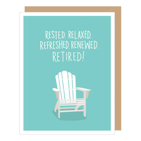 Chair Retirement Card