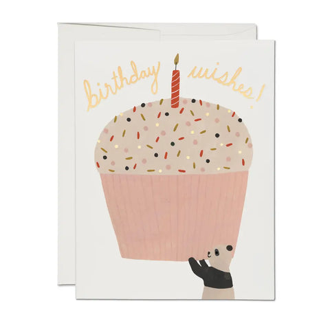 Panda Cupcake Card