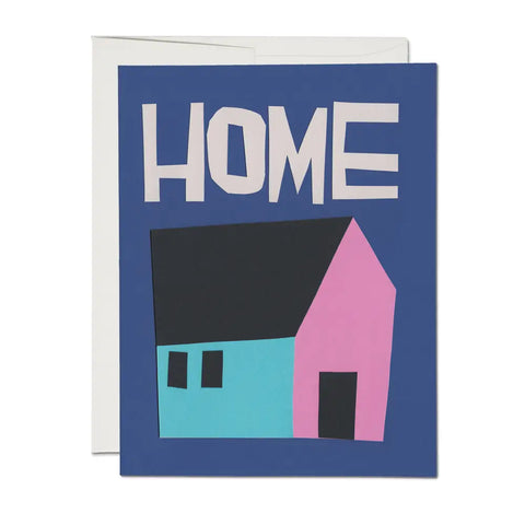 Blue Home Card