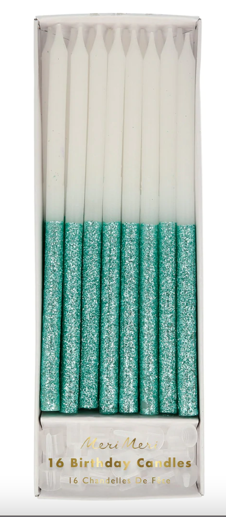Glitter Dipped Candles