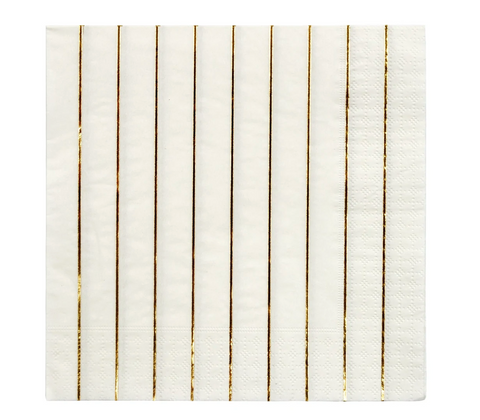 Gold Stripe Napkins