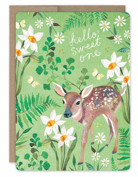 Sweet One New Baby Card