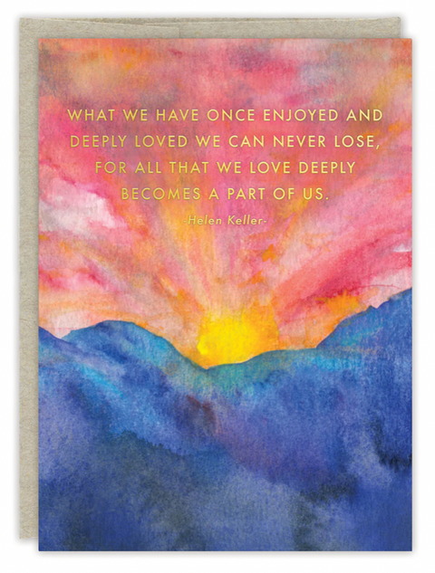 Part Of You Sympathy Card