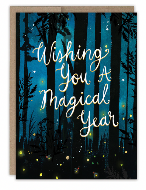 Firefly Wishes Birthday Card