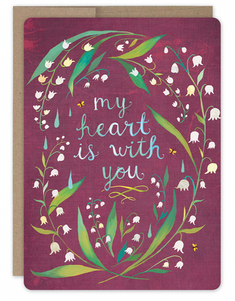 Lily of The Valley Sympathy Card