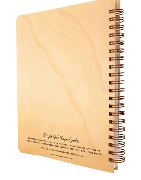 Happy Sun Wooden Journal