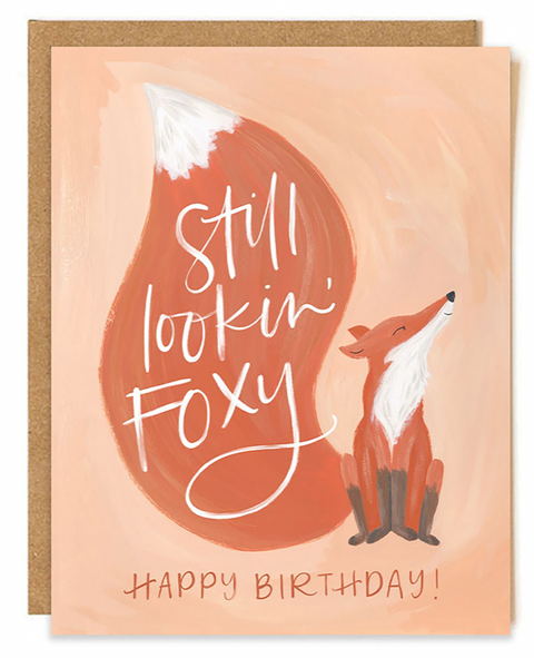 Foxy Birthday Card