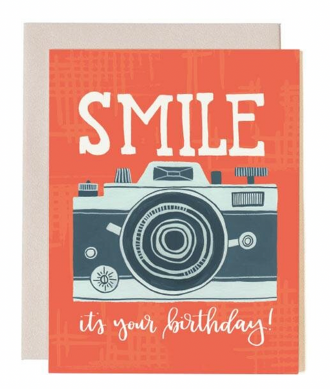 Birthday Smile Camera Card