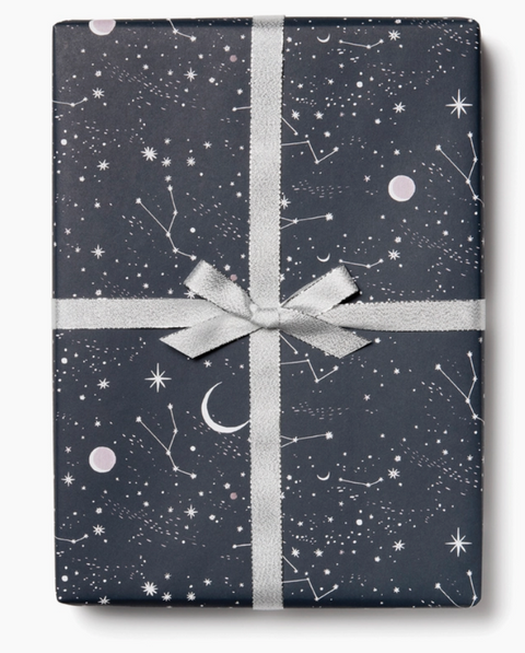 Moon and Stars Wrapping Paper Roll of Sheets