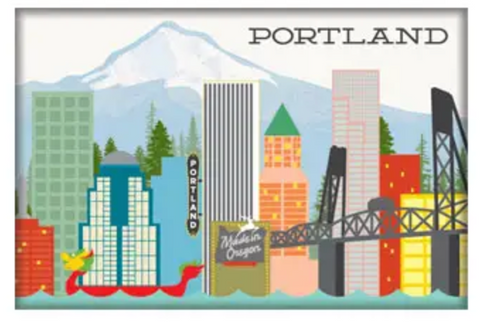 Portland Skyline Magnet