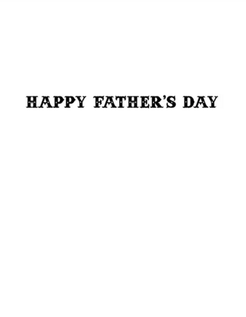 Willie Awesome Dad Card