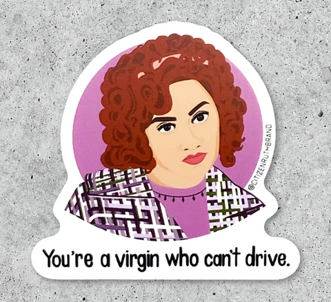 "Clueless" Virgin Sticker