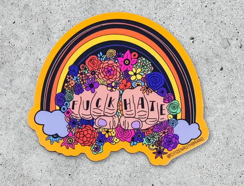 Fuck Hate Sticker