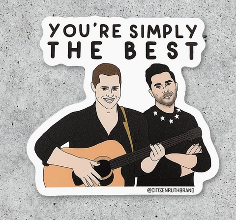 Simply The Best Sticker
