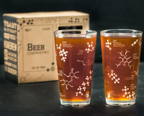 The Science of Beer Pint Glass Set