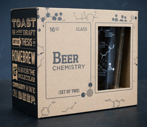 The Science of Beer Pint Glass Set
