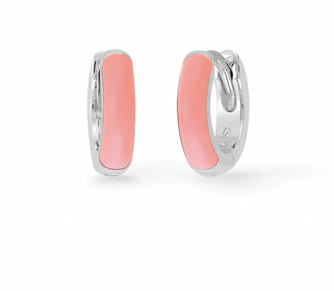 Mini Huggie Hoops With Color