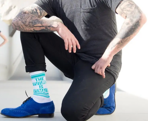 The Future Is Female Gym Socks