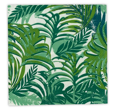 Tropical Leaves Cocktail Napkins