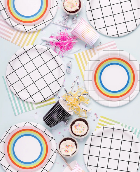 Windowpane Large Party Plate