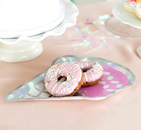 Ice Cream Cone Disposable Paper Party Plates