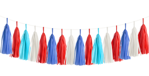 Tassel Garland Kit - Red, White & Blue