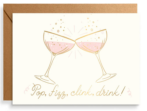 Pop Fizz Clink Glasses Card
