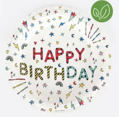 Plates- Happy Birthday