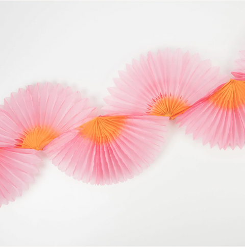 Pink Honeycomb Fan Garlands