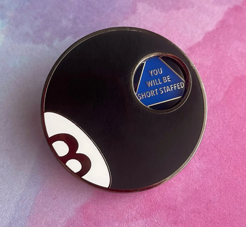 Unmagic Eight Ball Spinning Pin