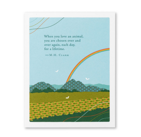 When You Love An Animal Card